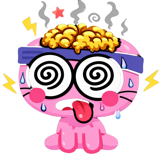 Cat character distracted by a phone